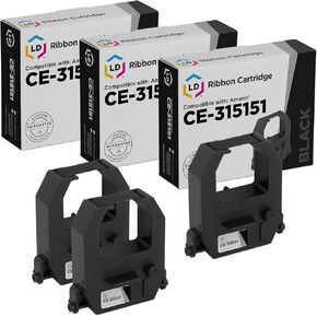 LD Products Compatible Printer Ribbon Cartridge Replacement for Amano CE-315151 (Black, 3-Pack) Compatible with Amano 5600 Series 60i AGP5000 BX6000 EX3000 EX3200 EX3500N EX6000