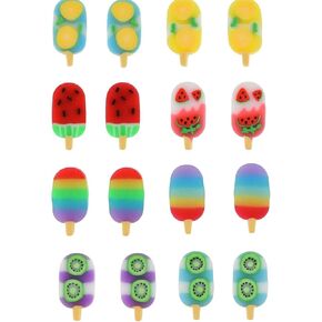 64 pcs Ice Cream Erasers for Kids, Cute Fruit Shaped Erasers Fun Food Erasers for Classroom Rewards Party Favors
