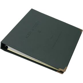 STOBOK Ticket Bill Album Ticket Stub Organizer Bill Collection Album Receipt Book for Memory Keep Photo Movie Ticket Stamp, Dark Green