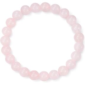 Seyaa 100% Natural Stone Crystal Bracelets, Adjustable Stretch Crystal Jewelry Gifts for Women Mens with Quote Card