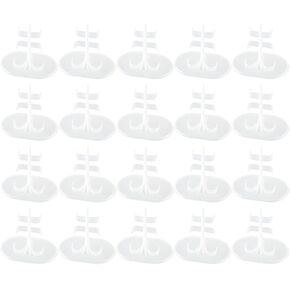 24pcs Doll Stands Display Holder Plastic Transparent Rack Doll Leg Clip Mini Toy Puppet Support Frame Action Figures Doll Brackets