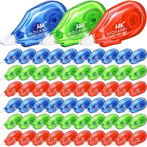 60 Pack Correction Tape 19.7 ft Each Correction Tape Bulk 3 Colors Correction Strips for Study Supplies and Office Products