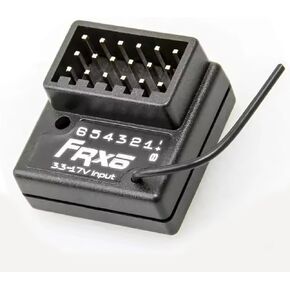 RC Receiver FRX6 2.4GHz 4CH الجهد العالي متوافق مع Flysky NB4 ، NB4+، NB4 Pro ، PL18 جهاز إرسال للزاحف RC ، سيارات وقوارب عربات التي تجرها الدواب (مستقبل FRX6)