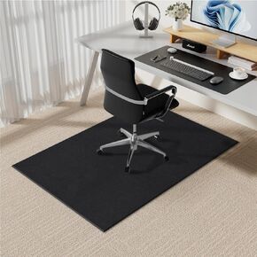 Aothia Chair Mat for Carpet - 36"x55" Heavy Duty Office Chair Mat for Carpet and Hardwood Floors, Carpet Protector Mat, Non-Slip, Easy to Clean, Ideal for Home and Office, Black
