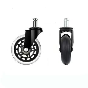 Casters for Office Chair Heavy Duty, Office Chair Caster Wheels Set of 5, Rubber Replacement Caster Wheels for Office Chair-Universal Fit