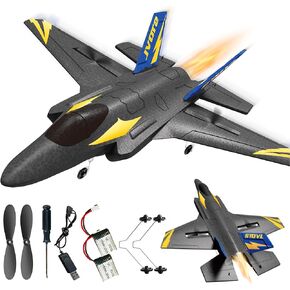 BEZGAR 4 Channel RC Plane, Drones for Adults and Kids, 6-axis Gyro Remote Control Airplane, RC Helicopter, Easy Control for Beginners Toys with Colorful LED Navigation Lights