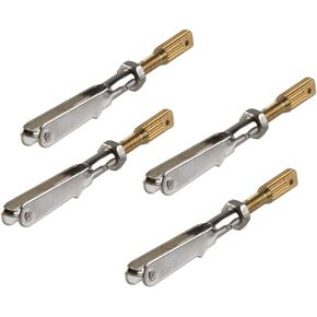 RC Airplane Part, 10 Pcs M2/M3 RC Model Iron Metal Clevis Chuck Pull Rod Connector Coupler Screw Spare Parts for DIY RC Airplane Plane Aircraft Models Accessories (Color : M2)