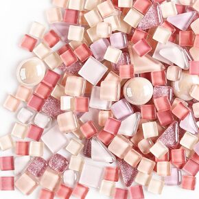 1 LB Mixed Crystal Glass Mosaic of Different Sizes, Loose DIY Mosaic Art Hobbies Craft Material, Accessories, Mosaic Supplier (DS800)