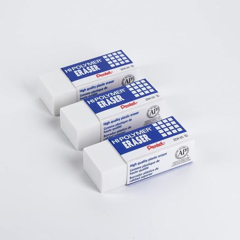 Pentel Hi-Polymer Block Block Eraser ، 3 عبوات (ZEH10BP2F) in Saudi Arabia