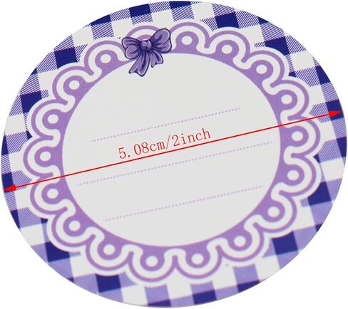 ملصقات ملصقات قابلة للإزالة Canning Jar 2 بوصة قابلة للإزالة ماسون جرة غطاء ملصقات تعليب لأغطية جرة تخزين الطعام مغلق الملصقات يمكن الملصقات -160pcs in Kuwait