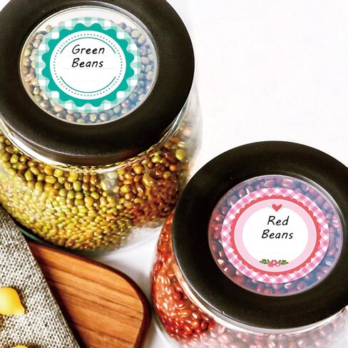 ملصقات ملصقات قابلة للإزالة Canning Jar 2 بوصة قابلة للإزالة ماسون جرة غطاء ملصقات تعليب لأغطية جرة تخزين الطعام مغلق الملصقات يمكن الملصقات -160pcs in Kuwait