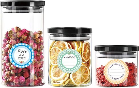 ملصقات ملصقات قابلة للإزالة Canning Jar 2 بوصة قابلة للإزالة ماسون جرة غطاء ملصقات تعليب لأغطية جرة تخزين الطعام مغلق الملصقات يمكن الملصقات -160pcs in Kuwait