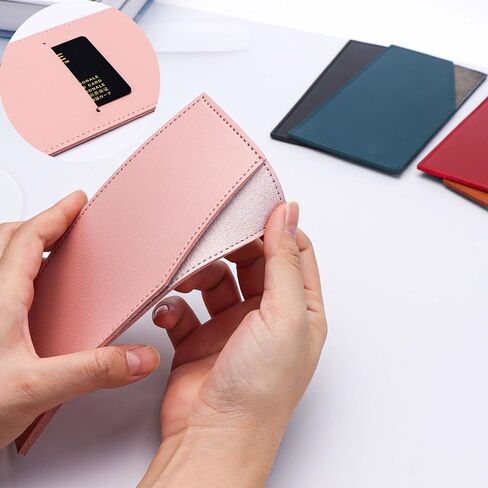 Cash Envelopes PU Leather Budget Envelope Black Credit Card Holder Reusable Money Clip for Budgeting Women Men Bill Receipt Coupon Organizer (Black) in Saudi Arabia