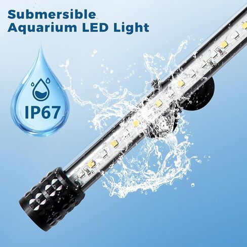 Tatub 36 '' ضوء حوض السمك الغاطس مع 3 أوضاع إضاءة ، 12.7 واط طيف كامل مصباح أسماك LED مع 10 مستويات من السطوع ، أضواء حوض السمك تحت الماء لخزان السمك مع توقيت تشغيل/إيقاف in Saudi Arabia