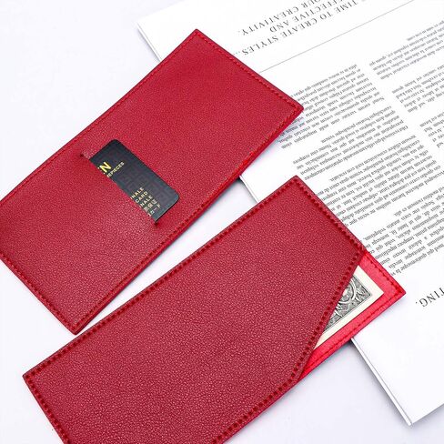 Cash Envelopes PU Leather Budget Envelope Black Credit Card Holder Reusable Money Clip for Budgeting Women Men Bill Receipt Coupon Organizer (Black) in Saudi Arabia