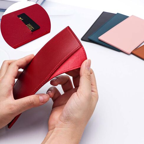 Cash Envelopes PU Leather Budget Envelope Black Credit Card Holder Reusable Money Clip for Budgeting Women Men Bill Receipt Coupon Organizer (Black) in Saudi Arabia