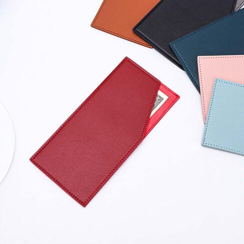 Cash Envelopes PU Leather Budget Envelope Black Credit Card Holder Reusable Money Clip for Budgeting Women Men Bill Receipt Coupon Organizer (Black) in Saudi Arabia