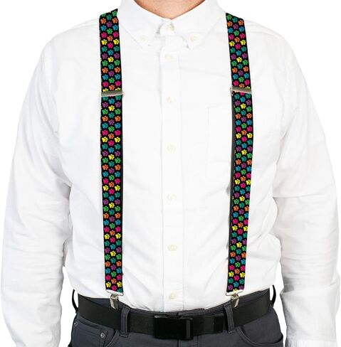 Buckle-Down unisex adults Buckle-down - Paws Suspenders, Paws, One Size US in Saudi Arabia
