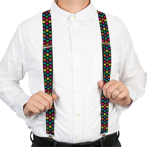 Buckle-Down unisex adults Buckle-down - Paws Suspenders, Paws, One Size US in Saudi Arabia