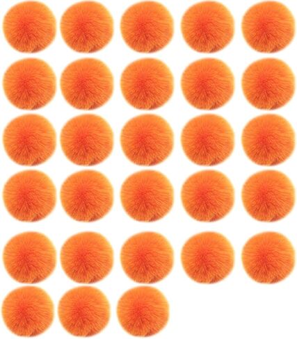 Unpafcxddyig 28 Pieces Pom Pom Balls Soft with Elastic Loop Artificial Fur Pompoms 3.15in for DIY Scarves Gloves Knitting Hats Bagss,Dark Green in Kuwait