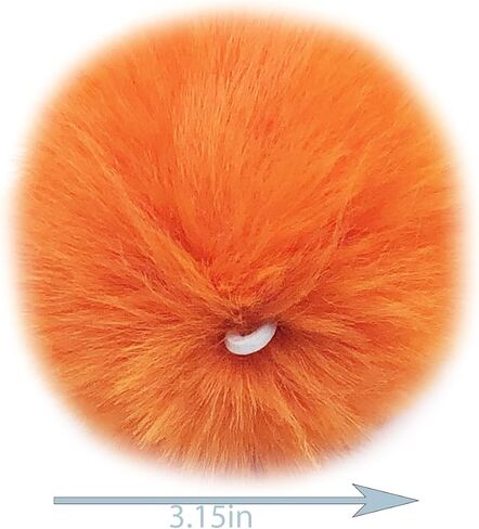 Unpafcxddyig 28 Pieces Pom Pom Balls Soft with Elastic Loop Artificial Fur Pompoms 3.15in for DIY Scarves Gloves Knitting Hats Bagss,Dark Green in Kuwait