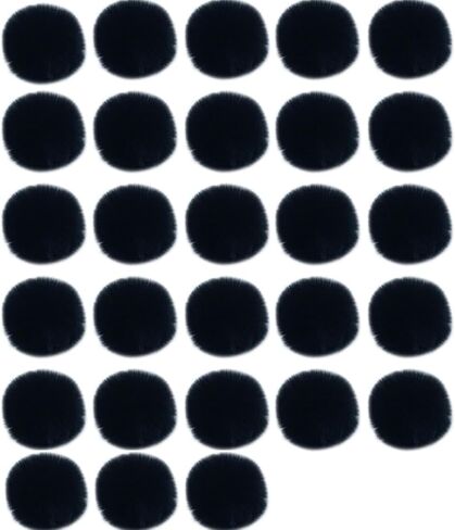 Unpafcxddyig 28 Pieces Pom Pom Balls Soft with Elastic Loop Artificial Fur Pompoms 3.15in for DIY Scarves Gloves Knitting Hats Bagss,Dark Green in Kuwait