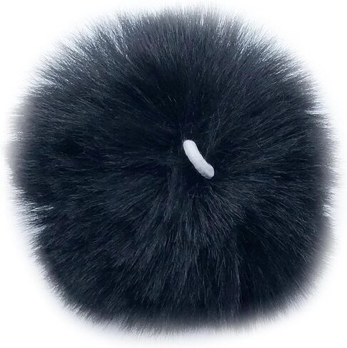 Unpafcxddyig 28 Pieces Pom Pom Balls Soft with Elastic Loop Artificial Fur Pompoms 3.15in for DIY Scarves Gloves Knitting Hats Bagss,Dark Green in Kuwait