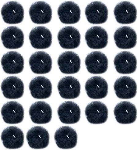 Unpafcxddyig 28 Pieces Pom Pom Balls Soft with Elastic Loop Artificial Fur Pompoms 3.15in for DIY Scarves Gloves Knitting Hats Bagss,Dark Green in Kuwait