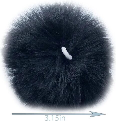 Unpafcxddyig 28 Pieces Pom Pom Balls Soft with Elastic Loop Artificial Fur Pompoms 3.15in for DIY Scarves Gloves Knitting Hats Bagss,Dark Green in Kuwait