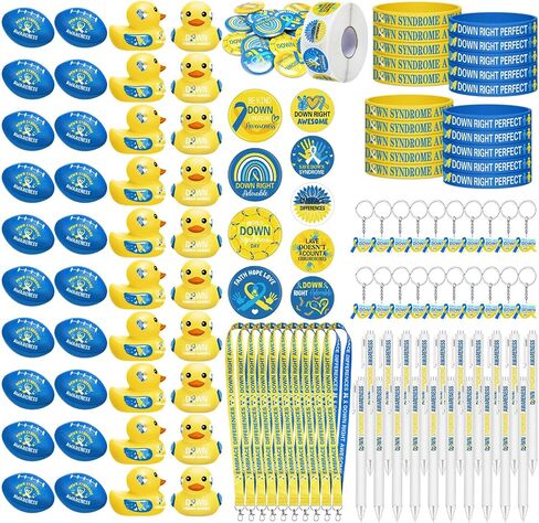 1140 Pcs Domestic Violence Awareness Purple Ribbon Accessories Set Include Keychains Stickers Buttons Stress Balls Pens Silicone Bracelets Rubber Ducks Lanyards in Saudi Arabia