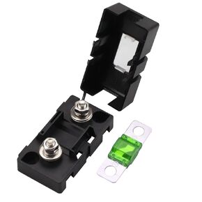 ANS-H One-Way Midi Fuse Box Holder 30A,Small Fork Fuse Mount Bolt Fuse Block 30A