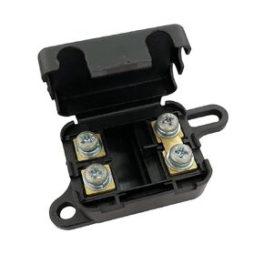 Mini ANL Fuses Holder, Ampper 2 Way in-Line MANL Fuse Box for Car Audio Amplifier Inverter MANL Fuse and More (Without Fuse, Pack of 1)