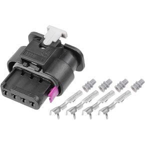 uxcell 1 Set No.4F0973704 4 Way Map Sensor Connector Adapter Plug Clip Kit Replacement for VW for Audi