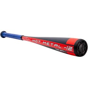 Mizuno HOT METAL T-Ball -12 USA Baseball Bat | 2 5/8 inch Barrel | 1 Piece Aluminum | Lightweight Design | Speed Helix Grip