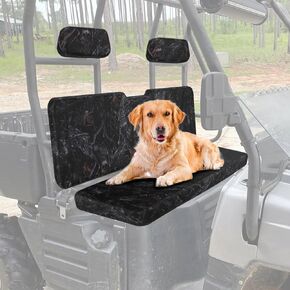 UTV Seat Cover, Ranger Seat Cover Waterproof Seat Covers Compatible with 2002-2008 Polaris Ranger 500 700 800, Front Seat Cover Set,UTV Accessories (Black)