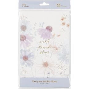 Erin Condren Designer Wildflowers Sticker Book (340 stickers-12 Sheets). Decorative and Colorful Quality Stickers for Customizing Planners, Celebrations & More