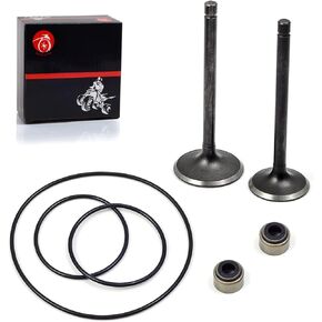 MOTO1988 Intake Valve Exhaust Valve Compatible For Yamaha Warrior 350 Raptor 350 Grizzly 350 Wolverine 350 Bruin 350 Big Bear 350 400 Kodiak 400 1UY-12121-01-00 1UY-12111-01-00