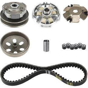 GY6 150cc Clutch Set Fit for GY6 125cc 150cc 4-Stroke Engine Scooter ATV Taotao Roketa Sunl Include Clutch Assembly Variator Assembly with 842 Belt