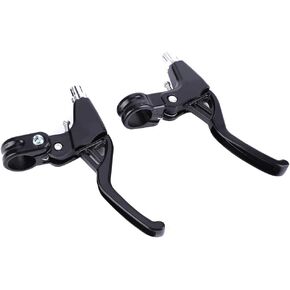 Bicycle Brake Levers 1 Pair Aluminium Alloy Cycling Brake Level Handles Brake Clutch Levers for Road Bike Mountain Bike(Red)