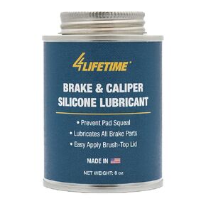 4LIFETIMELINES Technician's Grade Brake Lubricant - Rust and Corrosion Protection - Silences Squeaks - Mess-Free Application with Brush Top Can - 8 oz