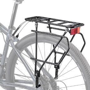 CXWXC Rear Bike Rack with Basket - Bike Cargo Rack for Disc Brake/Non-Disc Brake Mount - Bicycle Pannier Rack, Touring Carrier Rack fit 26"-29" and 700c
