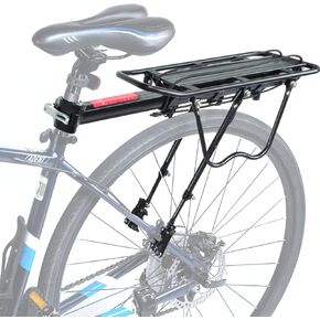 Lumintrail Bike Cargo Rack, Seatpost Mounted Bicycle Luggage Carrier with 20 LBs Weight Capacity for Trunk Bags and Quick Release Handle
