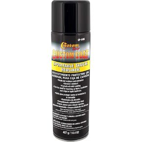 Custom Coat Sprayable Truck Bedliner - Extra Large 14.4 Ounce Spray Can - Black - A Great Aerosol Truck Bed Liner for Touch-Up or Complete Truck Beds