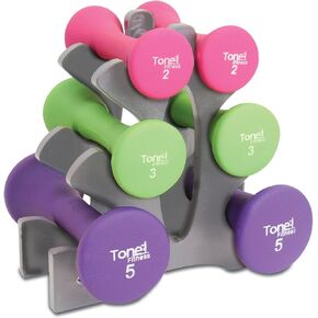 تتضمن مجموعة Tone Fitness 3 أزواج من الدمبل in Kuwait
