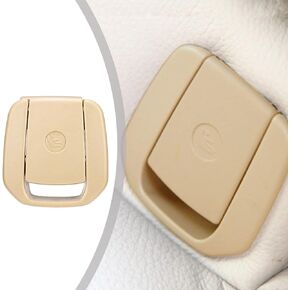 for BMW Child Seat Anchor Cover ISOFIX Cover Restraint for BMW 1 2 E81 E82 F20 F21 F22 F87 F23 / E90 E91 F30 F31 F34 F80/X1 E84 Rear Seat Hook Buckle (Anchor Cover, Beige)