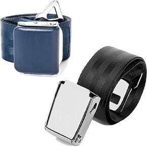 Airplane Seat Belt Extender 2-Pack(7-39 Inch)-FITS All Airlines (Type A,B) suitable for Southwest Airlines, Black