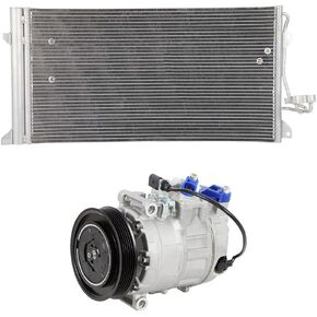For Audi Q7 2011-2015 AC Compressor w/A/C Condenser Drier - BuyAutoParts 61-94280R3 New