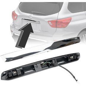 90810-9PG0A Rear Tailgate Chrome Handle Garnish Finisher Molding Compatible with 2013-2019 Nissan Pathfinder,Rear Liftgate Handle Replace# 90810-3KA0A