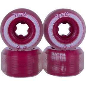 Shanahan Crystal Cores Clear Metallic Red 53mm 95a Skateboard Wheels (22222949)