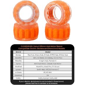 IWONDER CLOUDWHEEL Donut 105mm Hub Motor Sleeve Urban All Terrain Off Road Electric Skateboard Wheels for Hub Motor Electric Skateboards